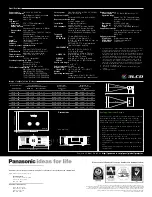 Preview for 12 page of Panasonic PT-AE1000U - LCD Projector - HD 1080p Brochure & Specs