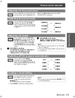 Предварительный просмотр 25 страницы Panasonic PT-AE1000U - LCD Projector - HD 1080p Operating Instructions Manual