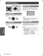 Предварительный просмотр 34 страницы Panasonic PT-AE1000U - LCD Projector - HD 1080p Operating Instructions Manual