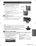 Предварительный просмотр 43 страницы Panasonic PT-AE1000U - LCD Projector - HD 1080p Operating Instructions Manual