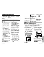 Preview for 28 page of Panasonic PT-AE200 Operating Instructions Manual