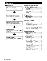 Preview for 4 page of Panasonic PT-AE2000 Operating Instructions Manual