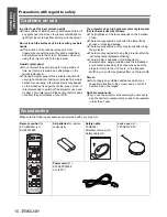 Preview for 10 page of Panasonic PT-AE2000 Operating Instructions Manual