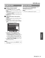 Preview for 35 page of Panasonic PT-AE2000E Operating Instructions Manual