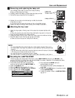 Preview for 45 page of Panasonic PT-AE2000E Operating Instructions Manual