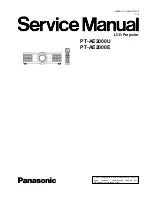 Panasonic PT-AE2000U Service Manual preview