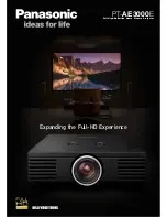 Panasonic PT-AE3000E Brochure & Specs preview