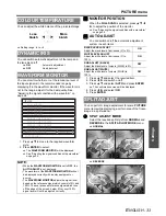 Предварительный просмотр 33 страницы Panasonic PT-AE3000E Operating Instructions Manual