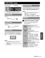 Предварительный просмотр 37 страницы Panasonic PT-AE3000E Operating Instructions Manual