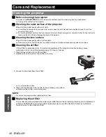 Предварительный просмотр 46 страницы Panasonic PT-AE3000E Operating Instructions Manual