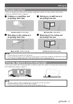 Предварительный просмотр 5 страницы Panasonic PT-AE4000 Functional Instructions