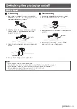 Предварительный просмотр 9 страницы Panasonic PT-AE4000 Functional Instructions