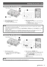 Preview for 11 page of Panasonic PT-AE4000 Functional Instructions