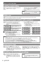 Preview for 14 page of Panasonic PT-AE4000 Functional Instructions