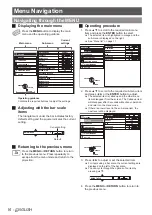 Предварительный просмотр 16 страницы Panasonic PT-AE4000 Functional Instructions