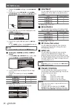 Предварительный просмотр 26 страницы Panasonic PT-AE4000 Functional Instructions