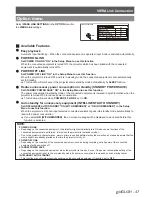 Preview for 47 page of Panasonic PT-AE4000E Functional Instructions