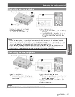 Предварительный просмотр 17 страницы Panasonic PT-AE4000E Operating Instructions Manual