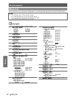 Предварительный просмотр 20 страницы Panasonic PT-AE4000E Operating Instructions Manual