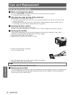 Предварительный просмотр 26 страницы Panasonic PT-AE4000E Operating Instructions Manual