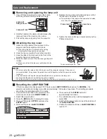 Предварительный просмотр 28 страницы Panasonic PT-AE4000E Operating Instructions Manual