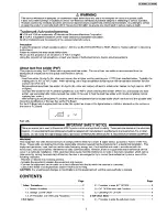 Preview for 3 page of Panasonic PT-AE500E Service Manual