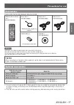 Предварительный просмотр 17 страницы Panasonic PT-AE7000EA Operating Instructions Manual