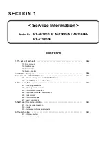 Предварительный просмотр 7 страницы Panasonic PT-AE7000U PT-AT5000E PT-AE700EA PT-AE7000EH Service Manual