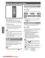 Preview for 32 page of Panasonic PT-AE8000U Operating Instructions Manual