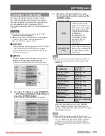 Preview for 79 page of Panasonic PT-AE8000U Operating Instructions Manual