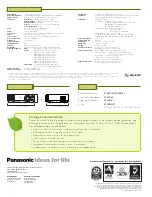 Preview for 10 page of Panasonic PT-AE900U Brochure & Specs