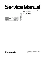 Panasonic PT-AE900U Service Manual preview