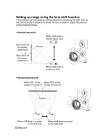 Предварительный просмотр 20 страницы Panasonic PT-AE900UEC Operating Operating Manual