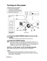 Предварительный просмотр 26 страницы Panasonic PT-AE900UEC Operating Operating Manual