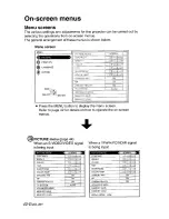 Предварительный просмотр 40 страницы Panasonic PT-AE900UEC Operating Operating Manual