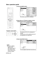 Предварительный просмотр 42 страницы Panasonic PT-AE900UEC Operating Operating Manual