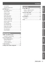 Preview for 5 page of Panasonic PT-AH100EH Operating Instructions (Functional Manual)