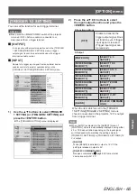 Preview for 65 page of Panasonic PT-AH100EH Operating Instructions (Functional Manual)