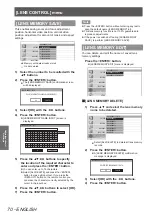 Предварительный просмотр 70 страницы Panasonic PT-AT5000E Operating Instructions Manual