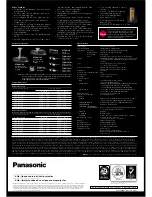 Preview for 6 page of Panasonic PT-AT5000E Specifications