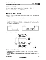 Preview for 6 page of Panasonic PT-AX100 Spec File