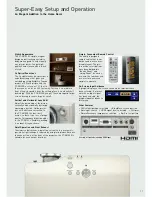 Preview for 11 page of Panasonic PT-AX100E Brochure & Specs