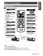 Preview for 11 page of Panasonic PT-AX100E Operating Instructions Manual