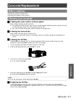 Preview for 37 page of Panasonic PT-AX100E Operating Instructions Manual