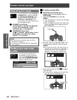 Предварительный просмотр 24 страницы Panasonic PT-AX100U Operating Instructions Manual