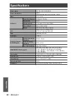 Предварительный просмотр 46 страницы Panasonic PT-AX100U Operating Instructions Manual