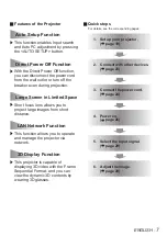 Preview for 7 page of Panasonic PT-CW230E Operating Instructions Manual