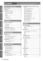 Preview for 8 page of Panasonic PT-CW230E Operating Instructions Manual