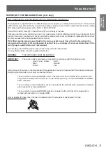 Preview for 3 page of Panasonic PT-CW230EA Operating Instructions Manual