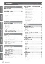 Preview for 10 page of Panasonic PT-CW230EA Operating Instructions Manual